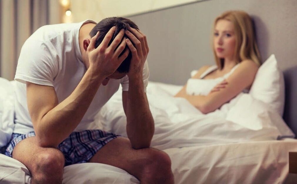 e Mann mat enger schlechter Potenz duerch Prostatitis