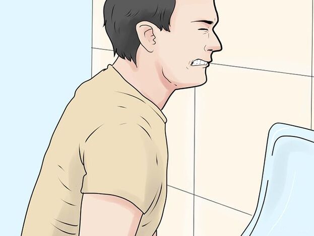 schmerzhafte Urinatioun mat Prostatitis
